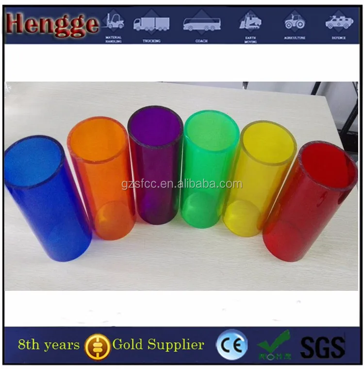 Индивидуальная цветная поликарбонатная цилиндрическая пластиковая трубка