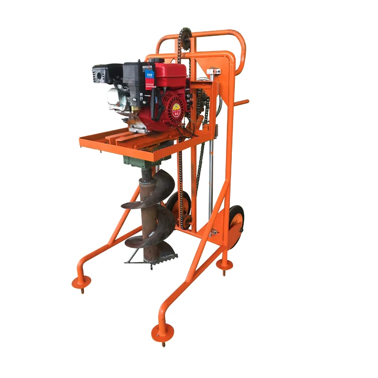 Gasoline post hole digger earth auger