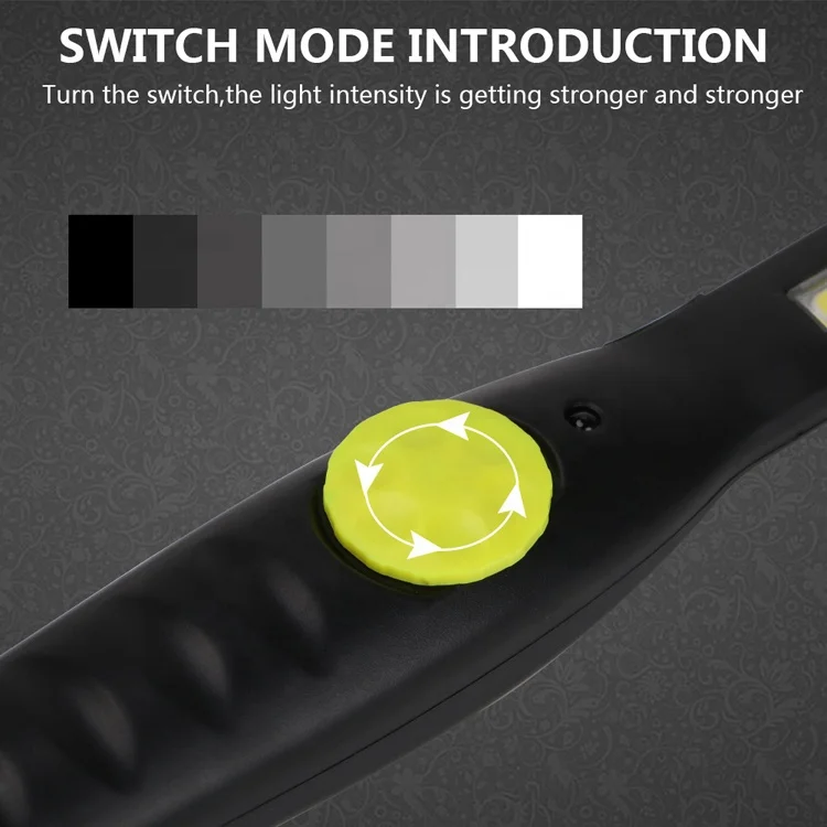 ABS Cob Led Outdoor Flashlight Rechargeable 10W Working Light