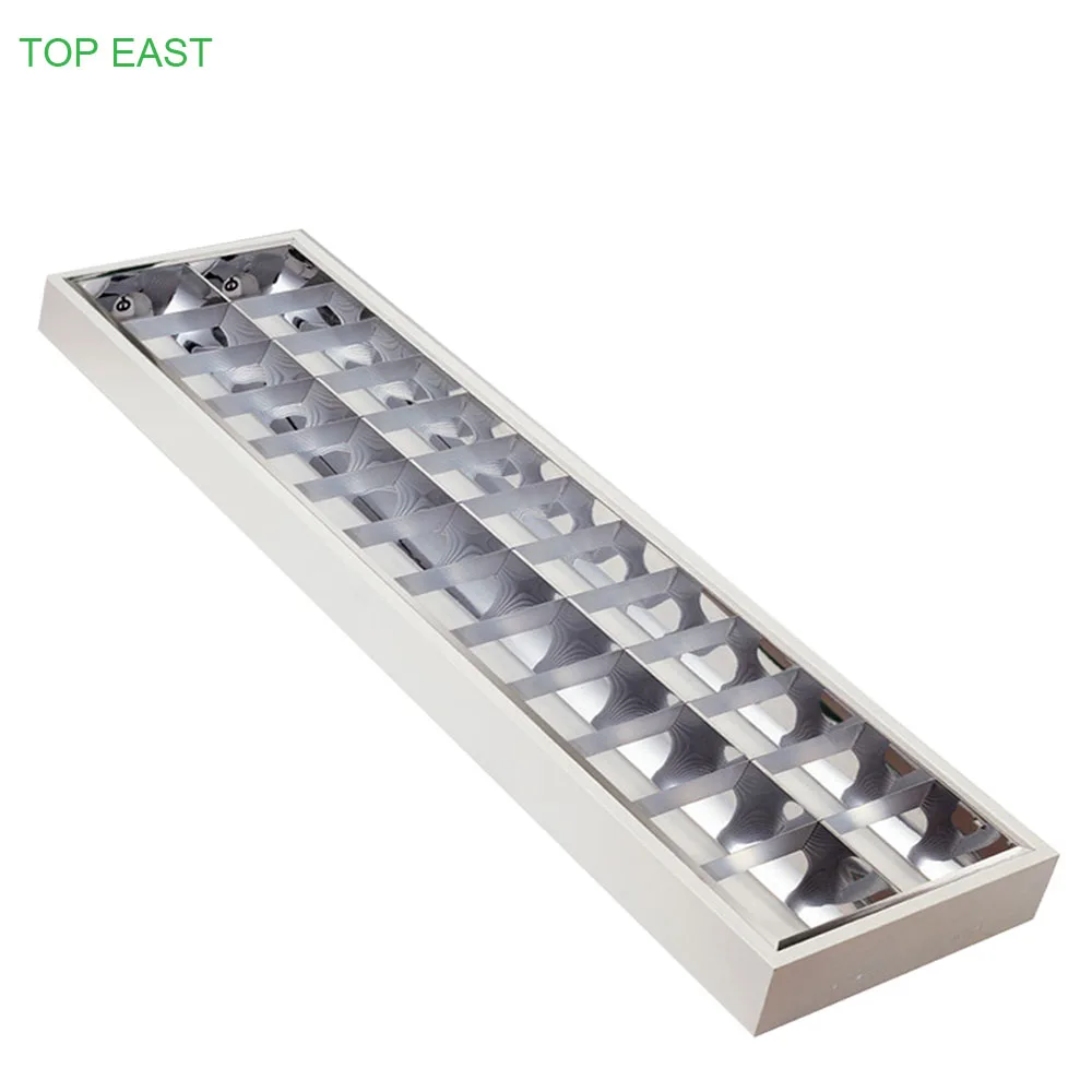 2*18w double T8/T5 tube light fixture surface mounted recessed office ceiling light fixture