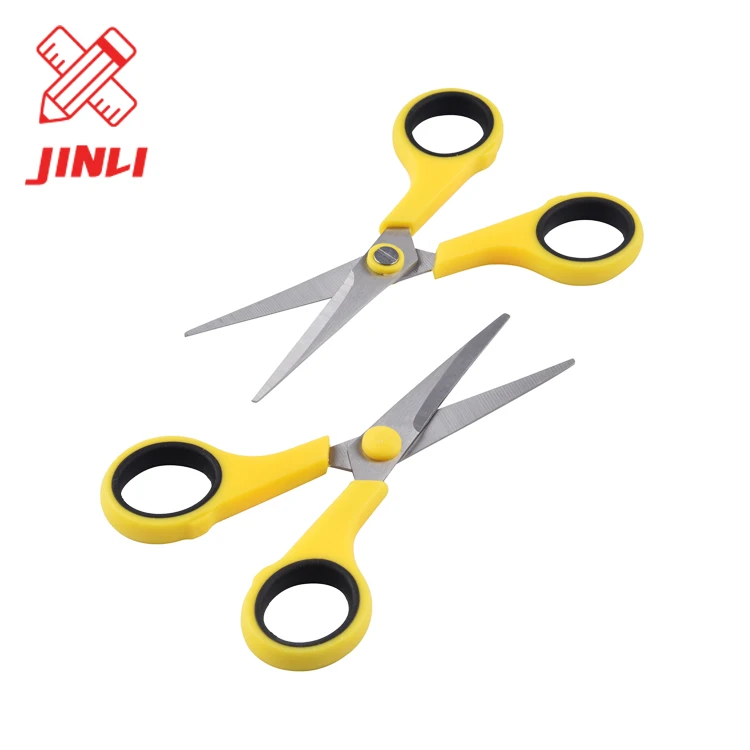 Top quality school paper cutting scissors stainless steel student stationery office scissors