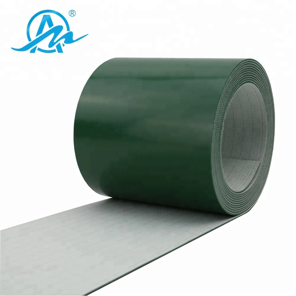 Customized Green Smooth Surface PVC Assembly Line Conveyor Belt