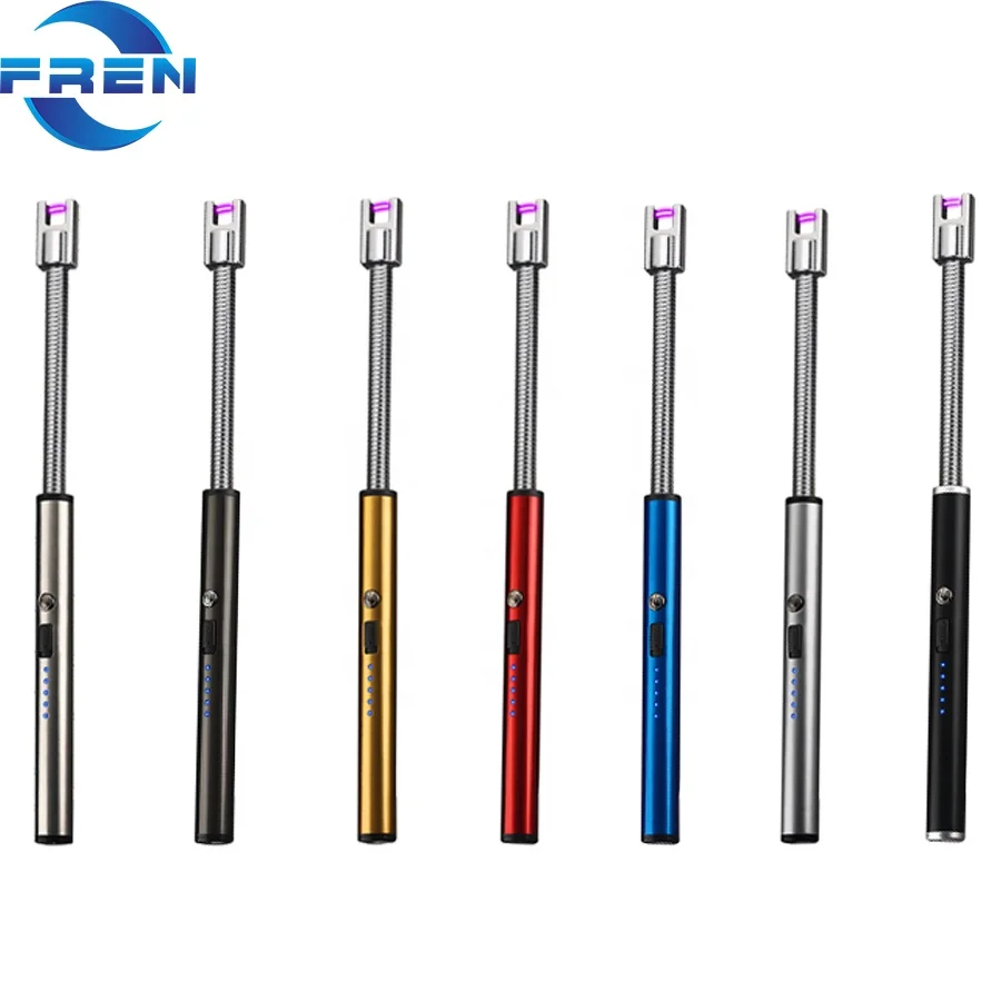 
High Quality Custom Long Stick Plasma Candle Lighter/Electric BBQ Lighter/USB Arc Kitchen Lighter 