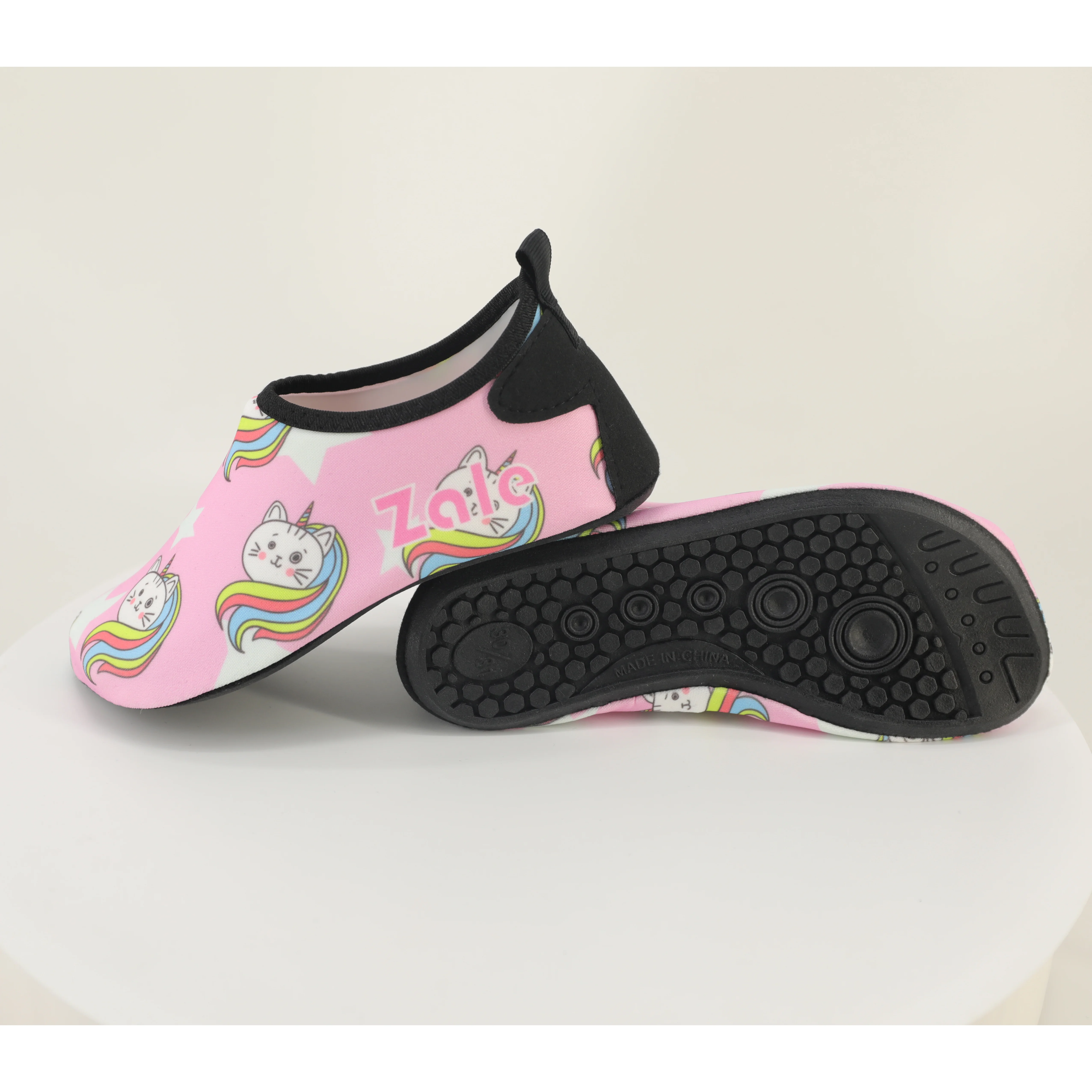 ZALE Cute Quick Dry Swimming Skin Kids Barefoot Rubber Aqua Surfing Beach Walk On Water Sport Shoes