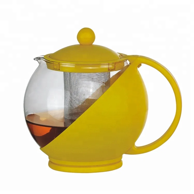  TCP-P005 Термостойкое стекло Pyrex кофейник с чайное ситечко из нержавеющей