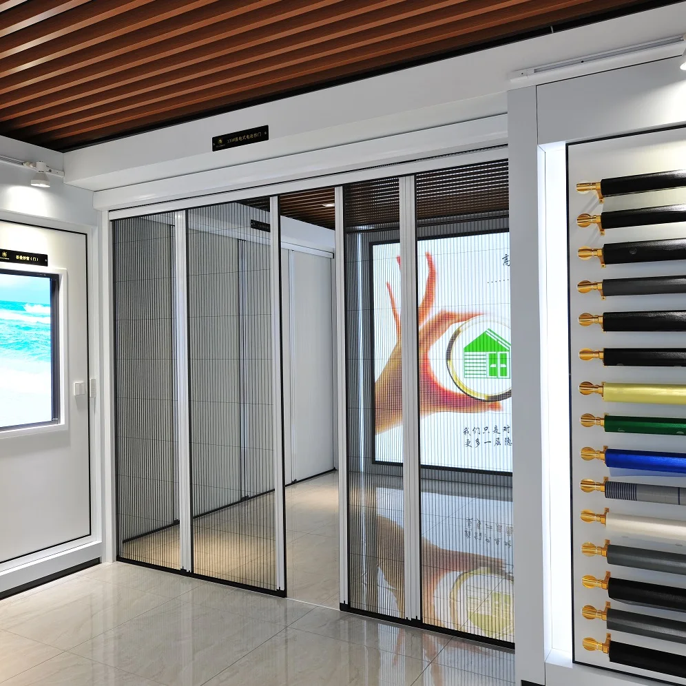 Зигзагообразные цепи, выдвижная дверь с насекомым