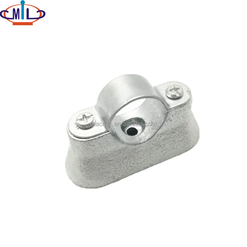 Malleable hot galvanized Hospital Saddles for conduit fittings