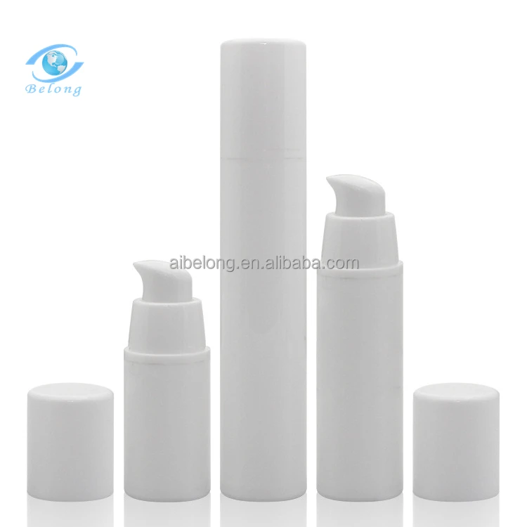 IBELONG Wholesale  white 15ml 30ml 50ml PP plastic airless pump bottle cosmetic for serum