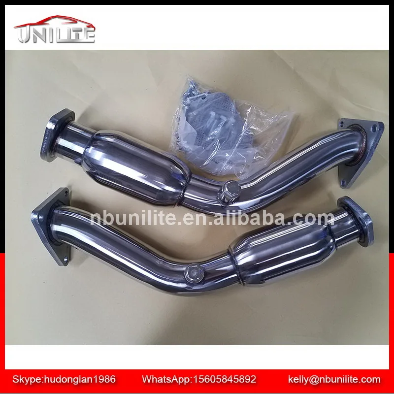 Exhaust Resonated Test/Down Pipes Fits Ni ssan 350Z Z33 Infiniti G35 Coupe Sedan VQ35HR 07-08
