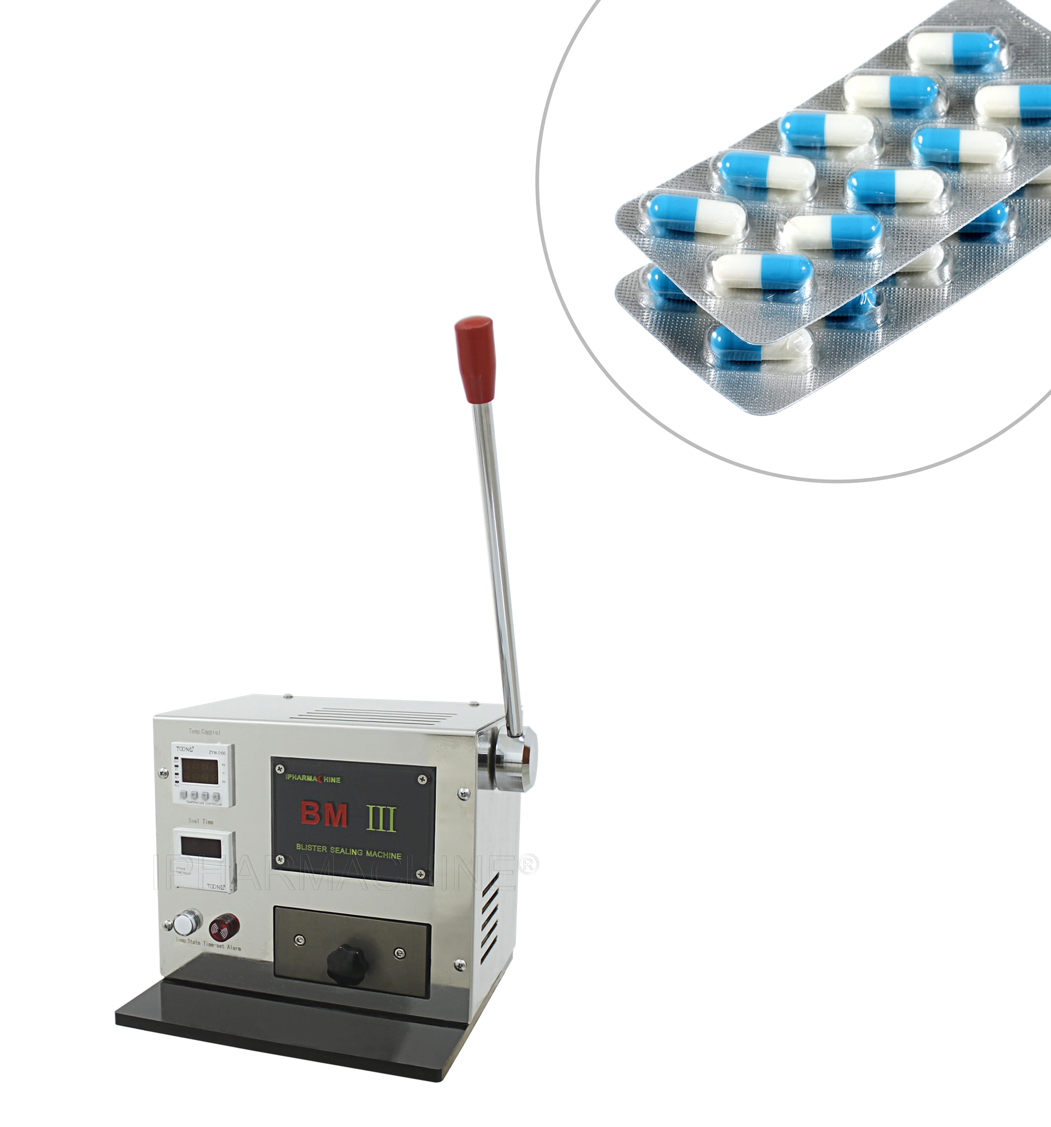 
BM-III Semiautomatic Capsule Pill Blister Strip Packing Machine 