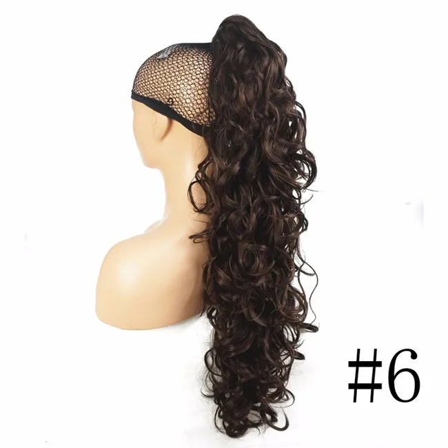 
Wholesale price factory Long Curly Claw Clip ponytail hair extensions 32 inch synthetic hair wigs ponytails 