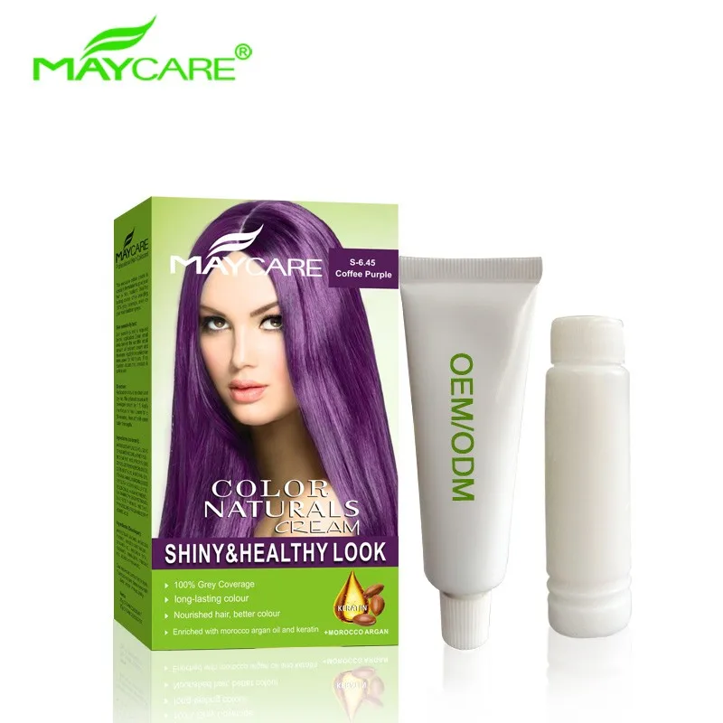 Anti-allergy No Ammonia No PPD super black hair color cream organic hair color spray