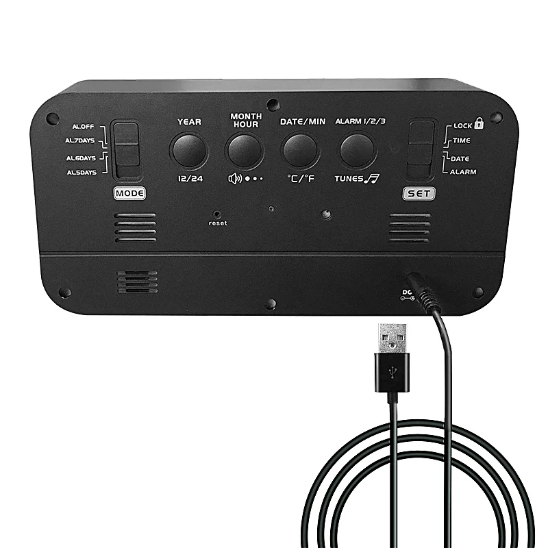 Home Decoration Light Alarm Clock LED Digital Desk Smart Alarm Clock for Teenager