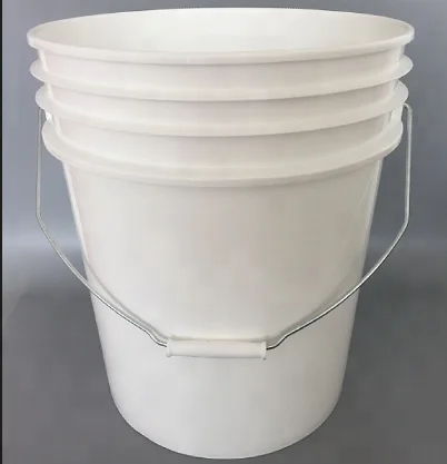 5 gallon plastic pail bucket with lid and pour spout