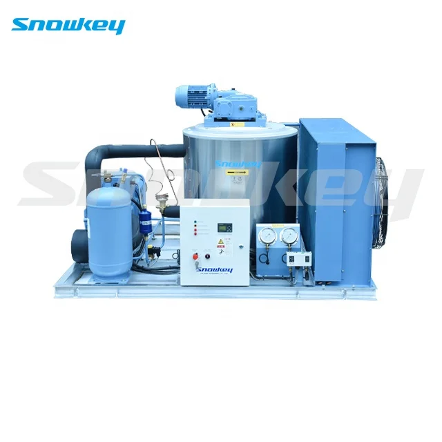 
Snowkey 2 ton Sea Salt Water Flake Ice Maker On-Board for Fishery 