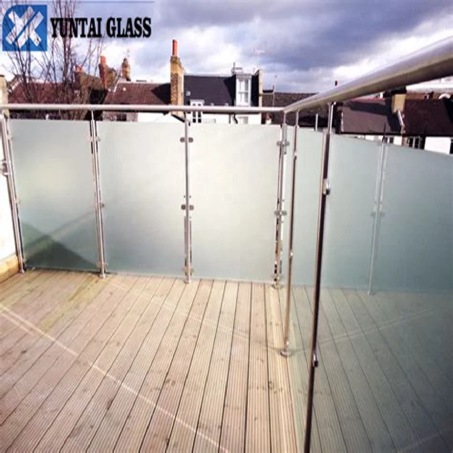 ESG VSG 3.3.1 4.4.1 5.5.2 12mm 16mm tempered sandwich laminated frosted glass sheets wholesale in China