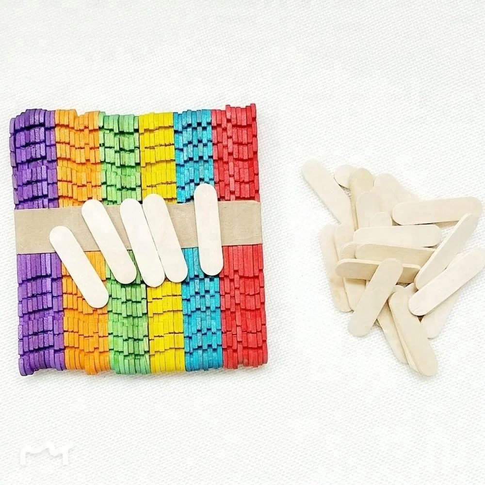 
wooden ice cream stick for handicraft art DIY craft stick 