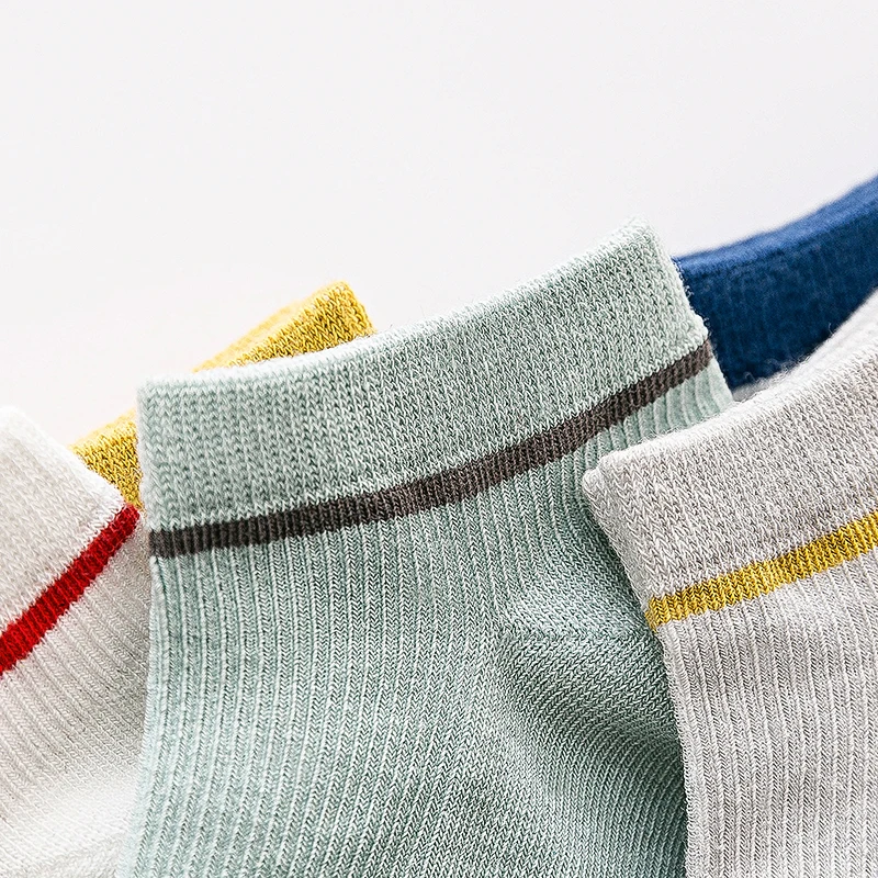 2019 high quality 100% cotton colorful boys girls anklet sport school Socks for children
