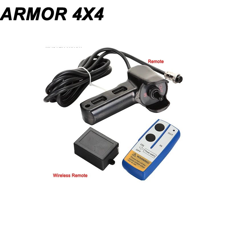 12500lbs power electric winch with wire rope