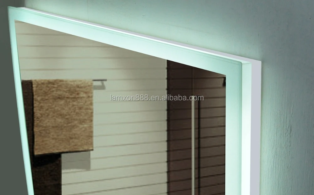 Lamxon feature type modern vanity lighted mirror for hotel bathroom Illuminated mirror