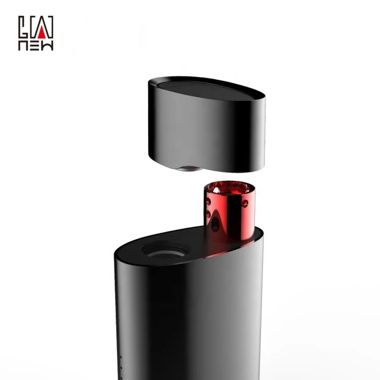 
2019 latest OVAL dry herb vaporizer with storage at the bottom full convection heating technology 