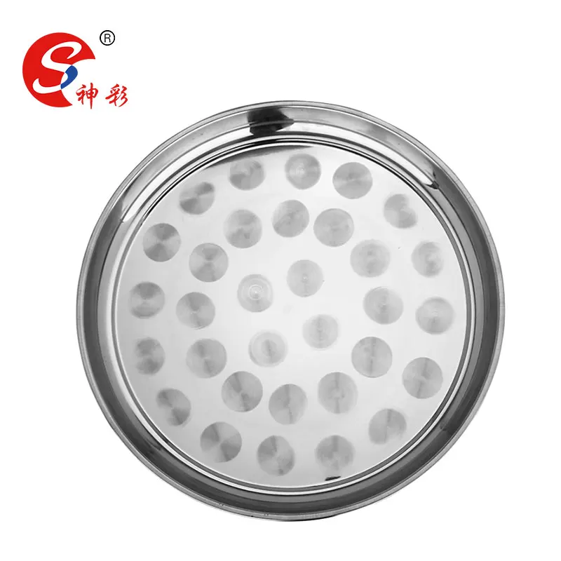 big size weight plate steel plate serving tray china products tray stainless steel round silver food tray 70cm