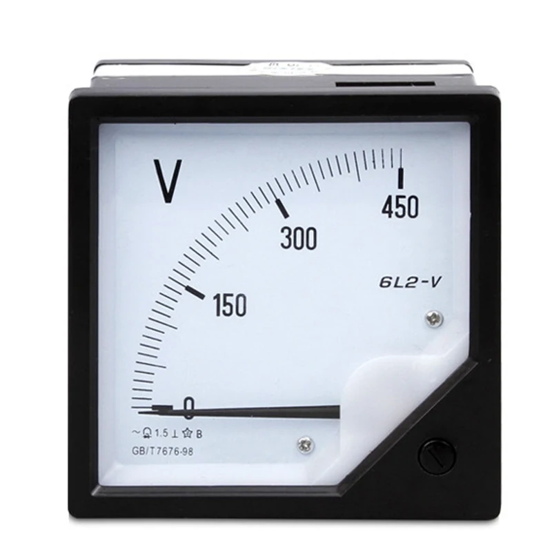 High Quality AC DC Analog Voltage Square Panel Meter 72*72mm,Moving Iron Type Analog AC Ammeter/Voltmeter