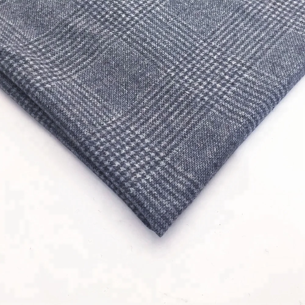 
Flannel woven 50% wool suiting fabric for overcoat in stock 