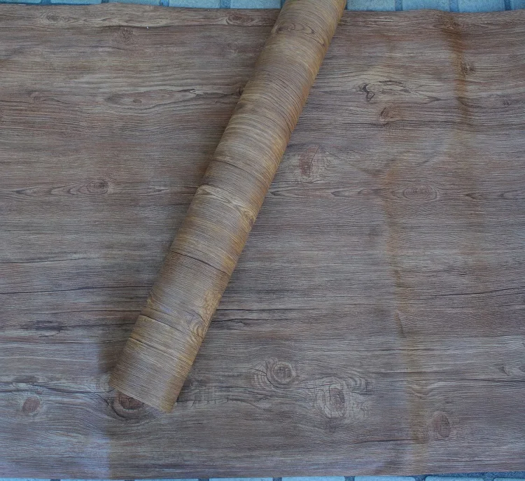 3D wood grain film for decorative laminated paper