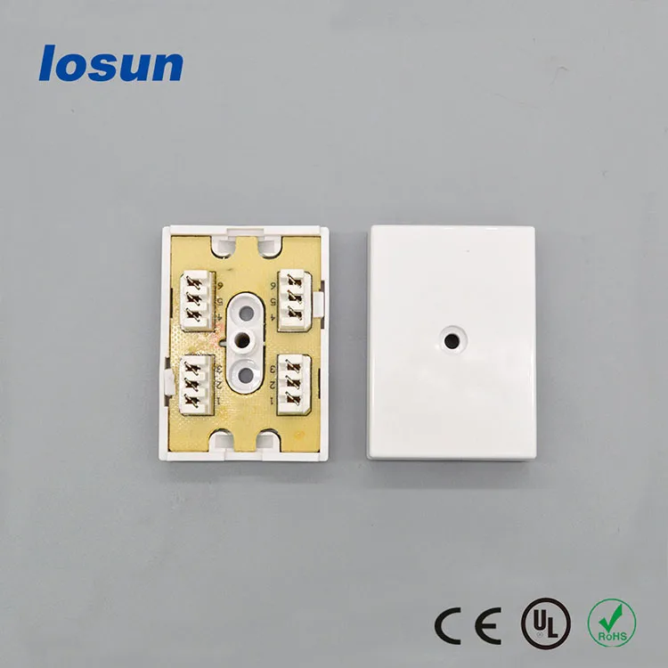 SC fiber optic face plate rj45 cat5e cat6 utp female keystone jack 7/8A