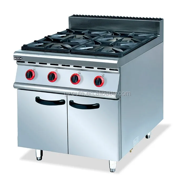 Отдельно стоящая газовая плита с духовкой, газовая плита с 4 горелками