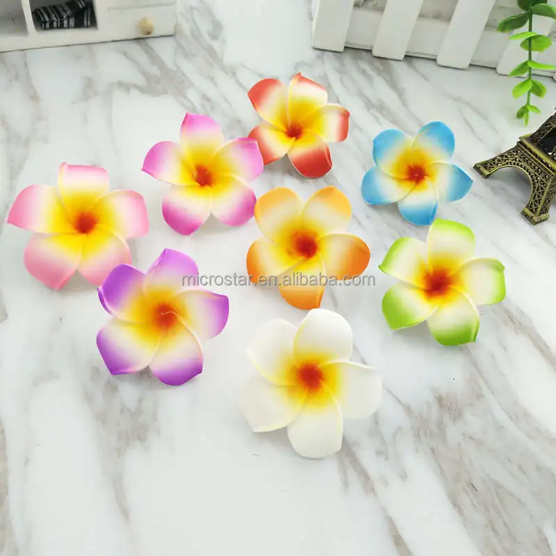Hawaiian Luau Hibiscus Hawaii Plumeria Flower Clips Bridal Wedding Party Beach Decorations Supplies