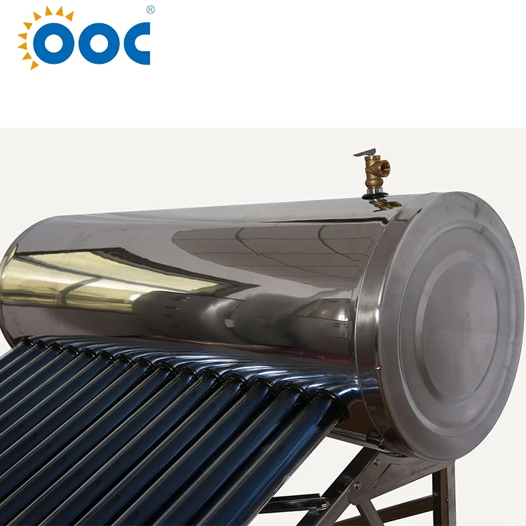 Лучший выбор 15 тепло труб трубы солнечный подогреватель воды с t/p клапан, электрическое сопротивление