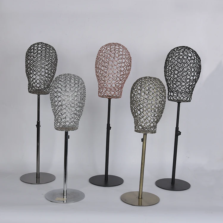 
Unisex Electroplating multicolor female mannequin display head for wigs 