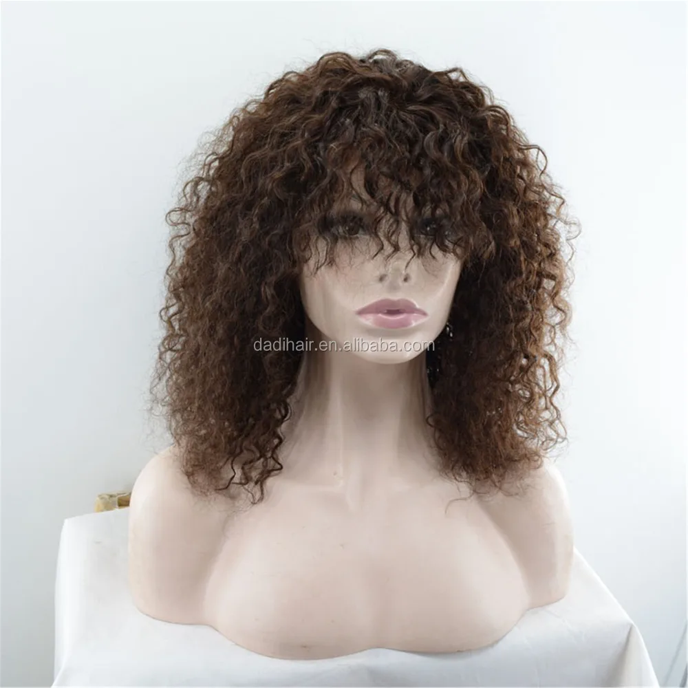 
Blonde kinky curly wigs human hair afro kinky curly lace front wig, all color available 