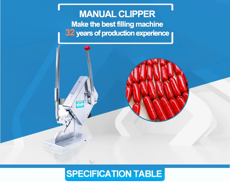 Aluminum wire Hand U Manual clipper sausage for meat processing
