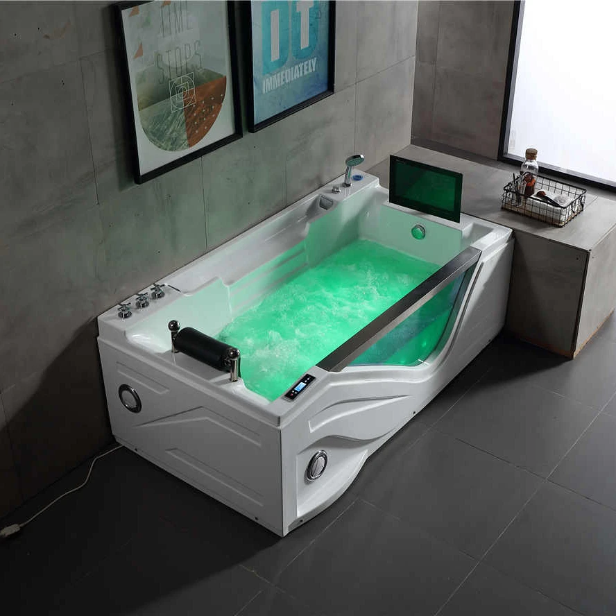 Q325S luxury jet whirlpool hydromassage hotel bathtub with TV