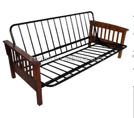 Лидер продаж 2015 года! Металлический складной диван-кровать с деревянными ножками