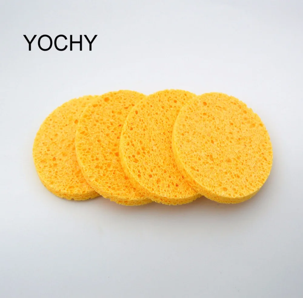 Cellulose Facial Cleaning Sponge Oval Shape Cellulose Cleaning Sponge For Body Exfoliating Scrubber Sponge