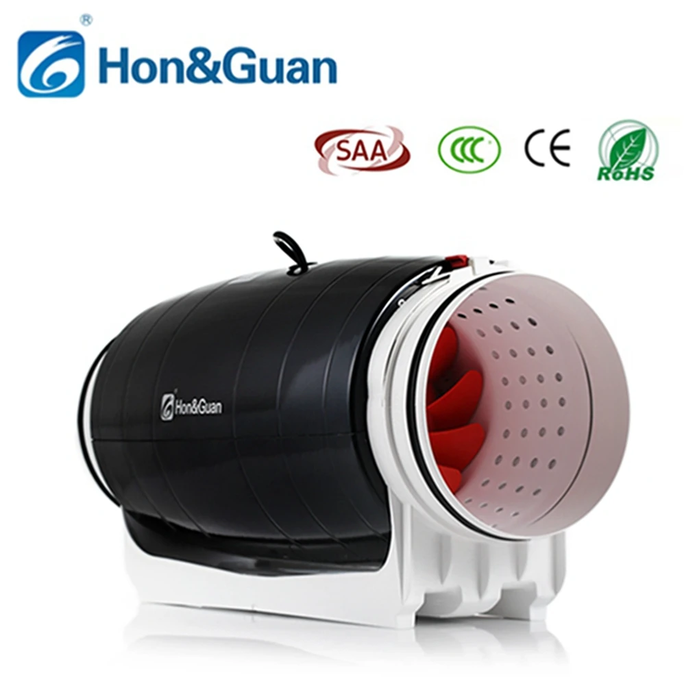 200mm line Duct Quite Booster Hydroponics Exhaust Cooling Fan