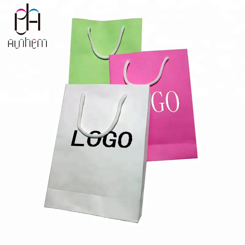 Hot sale customized logo paper bag paper shopping bag promotion paper bag, M-768