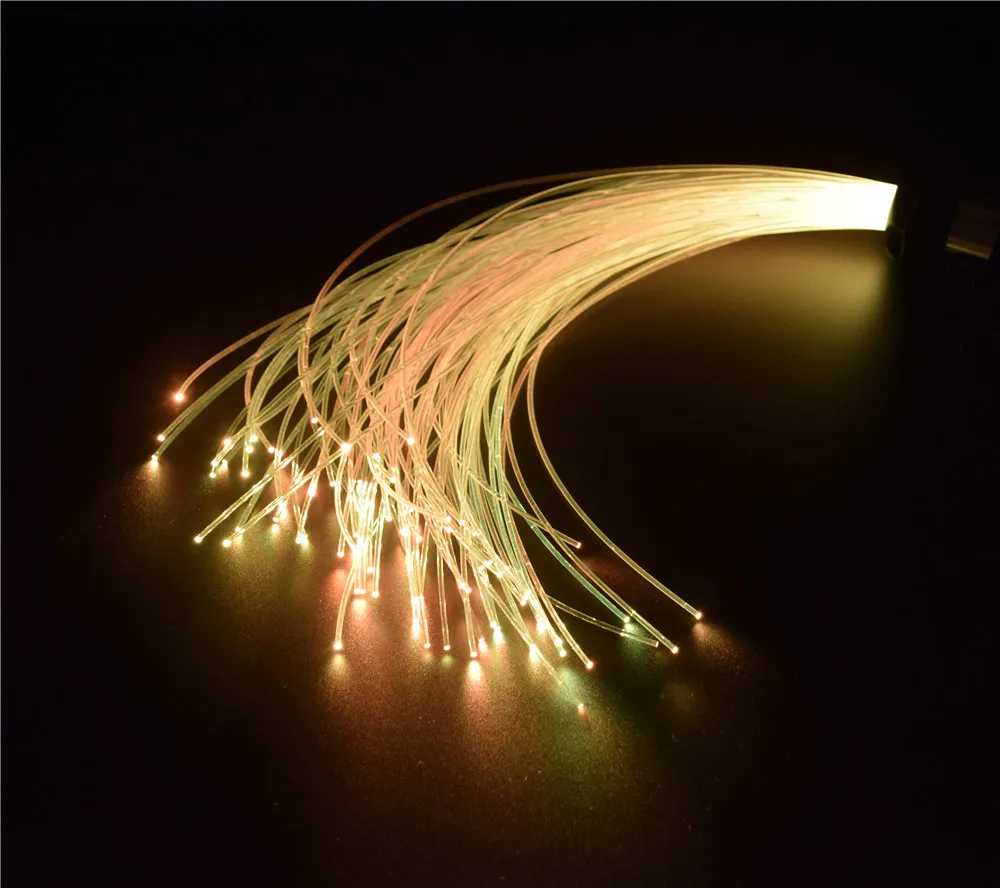 1.5mm Diameter Plastic Solid Side Glow Fiber Optic Light