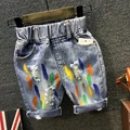New 2016 Summer Baby Boys Hole Denim Shorts 2 7Yrs Children Clothing Kids Pants Fashion Kids