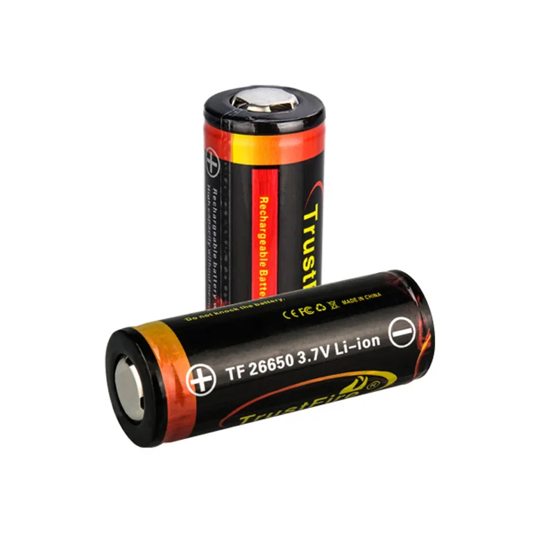 TrustFire 26650 5000mAh 3.7V Li-ion Rechargeable Battery with Protection PCB
