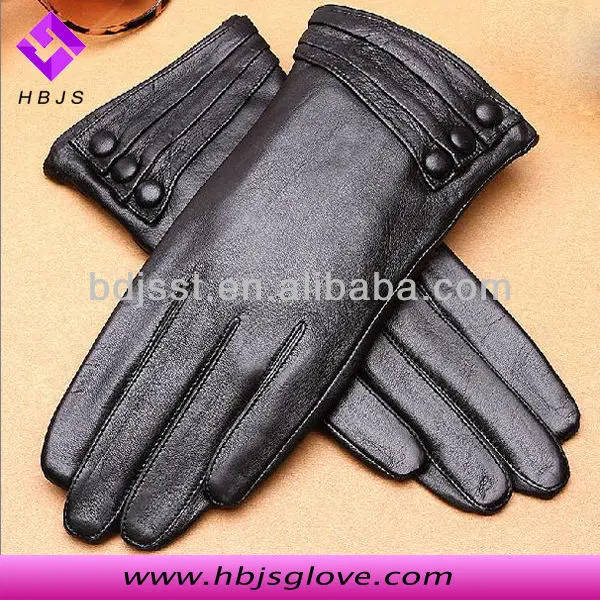 Opera length cashmere lined leather gloves mittens