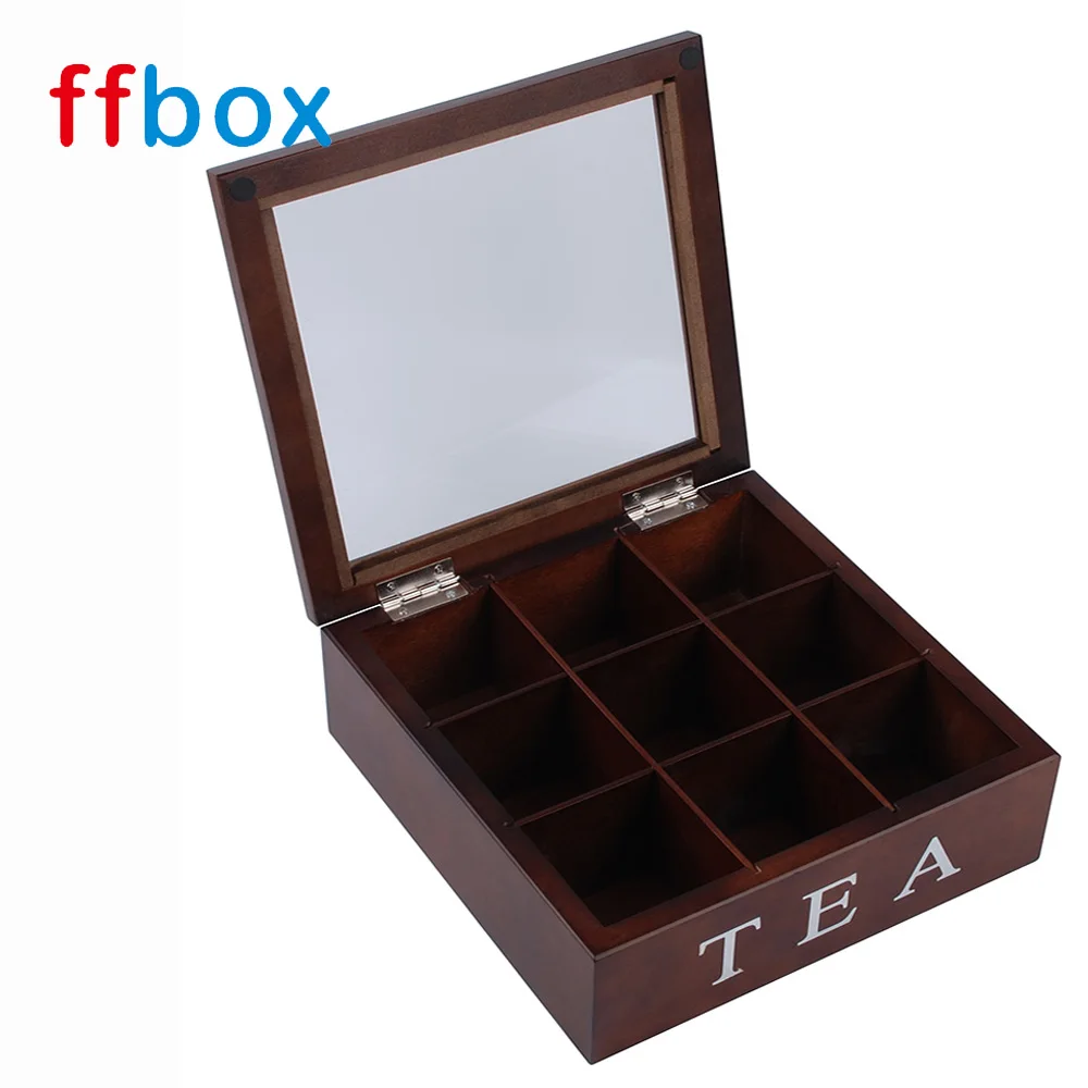 Матовая Лаковая роскошная деревянная чайная коробка Ahmad