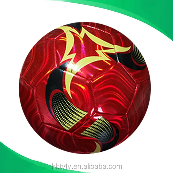 
Laser PVC leather Material machine stitched Soccer Ball 