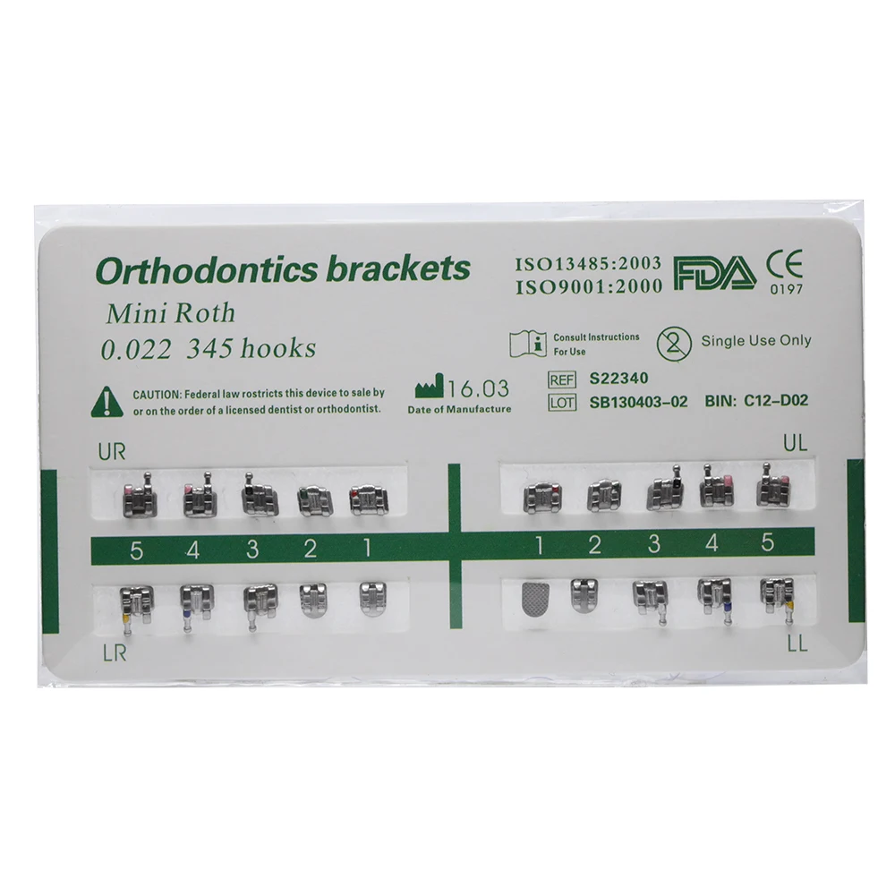 Skyortho ортодонтический мини-кронштейн для зубов Roth 0 022 продажи