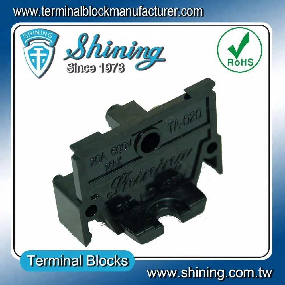 Клеммная колодка TA-020 Din Rail M4 Screw 20A проводной соединитель