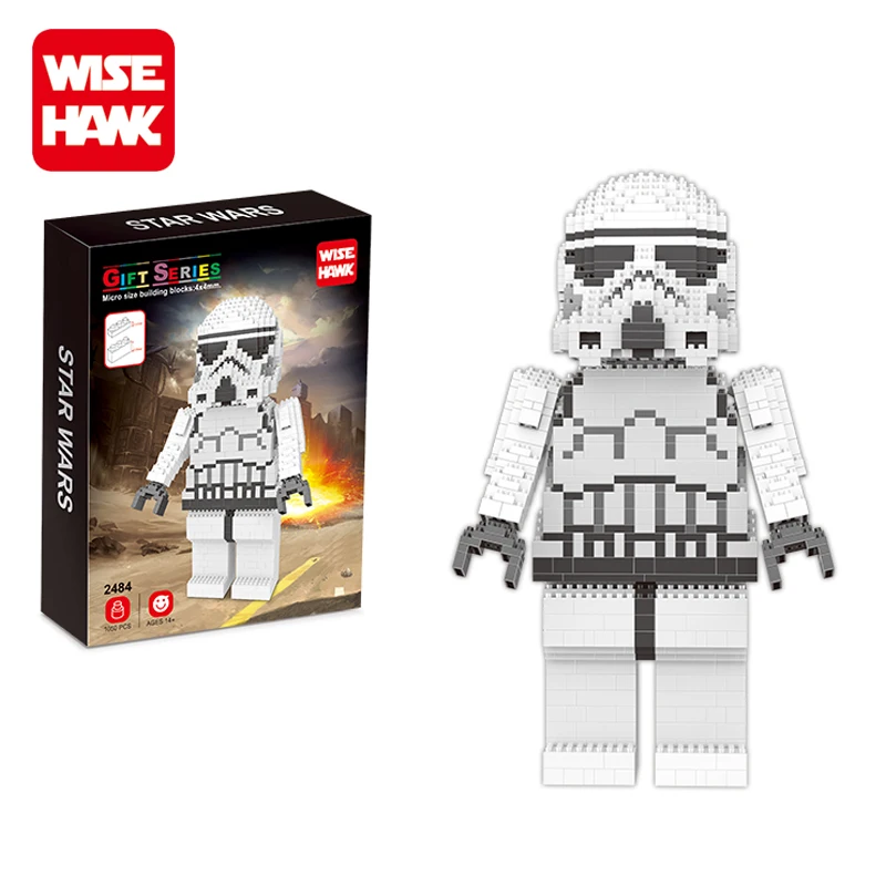 Wisehawk plastic mini building block bricks construction toys best selling toys